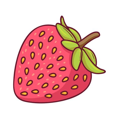 Strawberry Stickers - Free food and restaurant Stickers