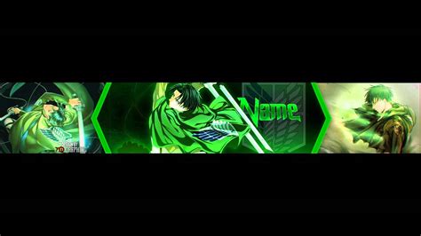 LEVI ACKERMAN (Attack On Titan) - Anime Banner Template #31 - YouTube