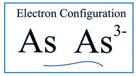 Electron Configuration Of Arsenic