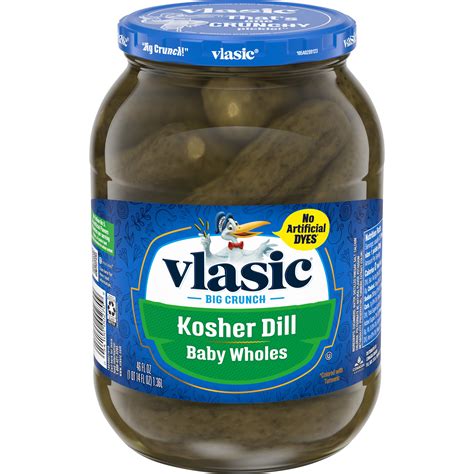 Vlasic Kosher Dill Pickles, Dill Baby Whole Pickles, 46 Oz Jar - Walmart.com