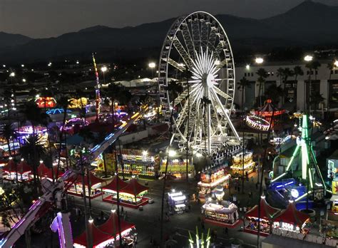 Carnival Rides At Night Free Stock Photo - Public Domain Pictures