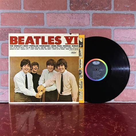 The Beatles Beatles VI 6 Vinyl Record Album LP 1965 Mono | Etsy