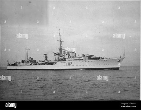 British Warships of the Second World War The Tribal class destroyer HMS COSSACK underway on ...