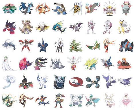 Mega Evolutions Pokemon