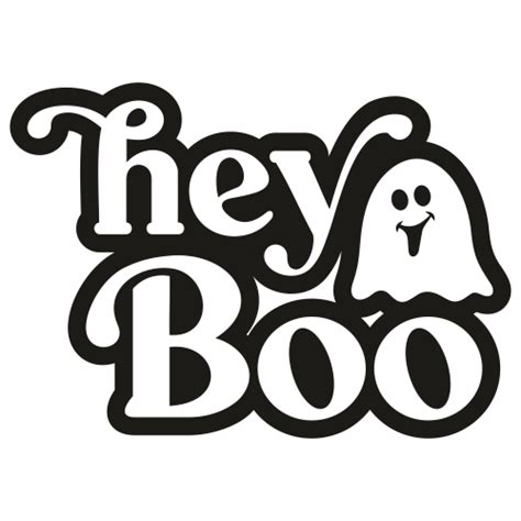 Hey Boo Halloween SVG | Hey Boo Halloween vector File | PNG, SVG, CDR ...