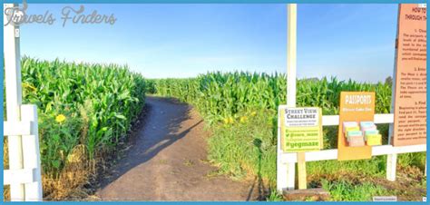 Edmonton Corn Maze Map - TravelsFinders.Com