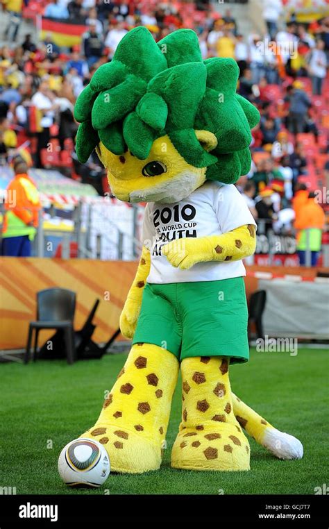 World cup mascot zakumi during half time hi-res stock photography and images - Alamy