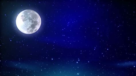 Moon Blue Night Sky Stock Motion Graphics SBV-300142114 - Storyblocks