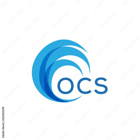 OCS letter logo. OCS blue image on white background. OCS Monogram logo design for entrepreneur ...