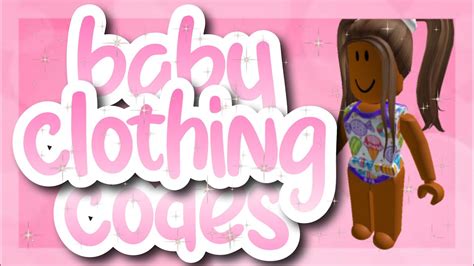 Aesthetic baby clothing codes for Bloxburg | Roblox (part 2) - YouTube