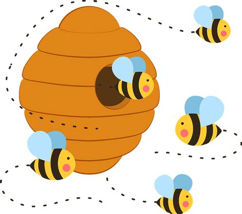 free beehive - Clip Art Library