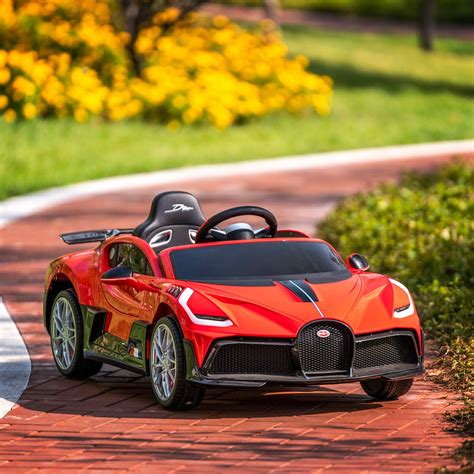 Uenjoy 12V Licensed Bugatti Divo Kids Ride On Car Electric Cars Motorized Vehicles for Kids ...