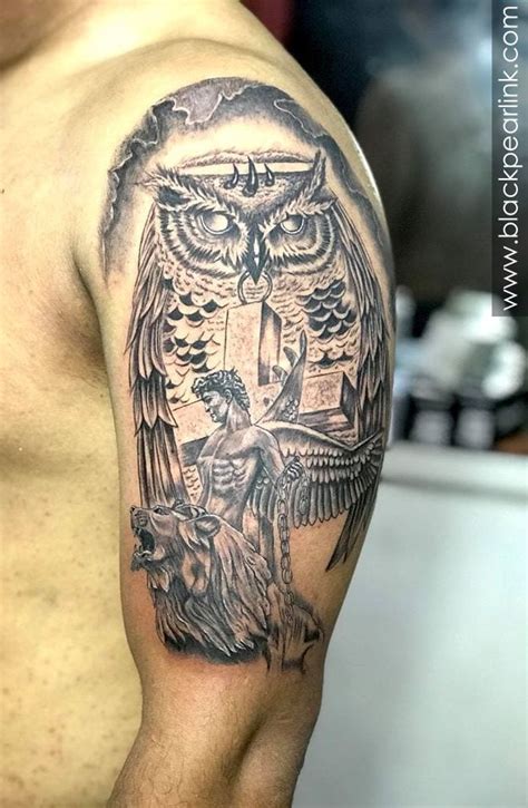 Owl Tattoo Inner Arm