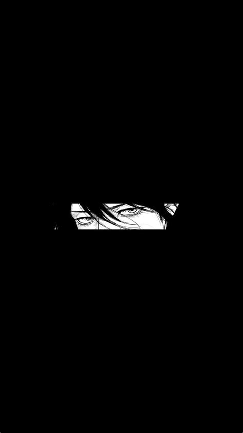 Anime eyes black and white lockscreen. Black iphone dark, Anime iphone, Dark iphone, Dark Anime ...