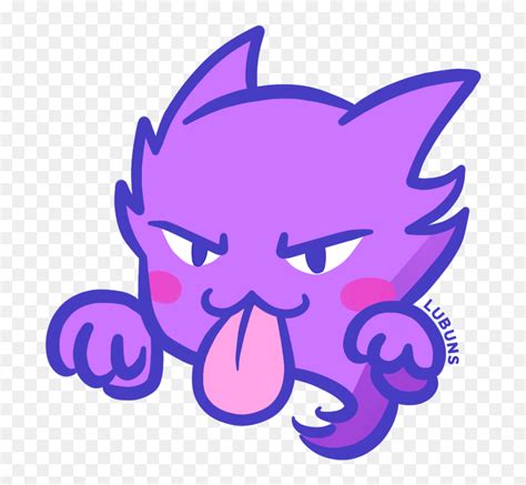 Haunter Sticker Icon Illustration Stickers Emoji Pokemon - Pokemon Transparent Discord Emojis ...