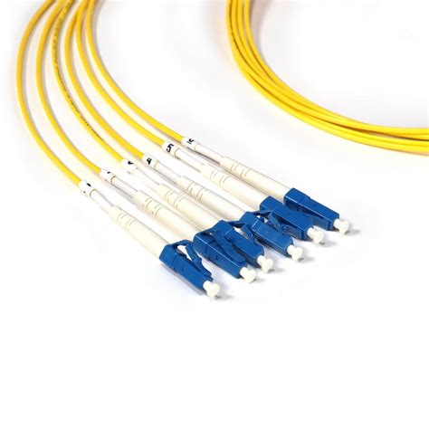 Preterminated Fiber Optic Cable, Indoor/Outdoor, 6F, Singlemode, LC Connectors | RLH Industries ...