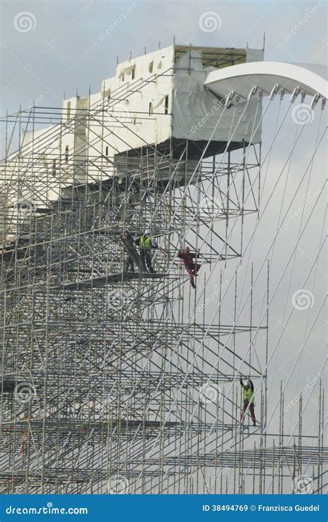 Construction at an Arch Bridge Editorial Stock Image - Image of element, france: 38494769