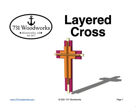 Layered Cross Woodworking Plans — 731 Woodworks