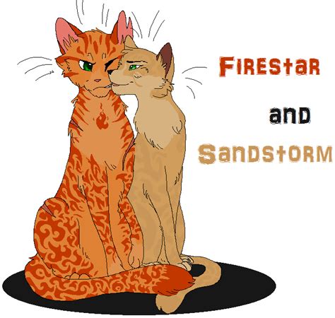 Firestar and Sandstorm by Iveyheart on DeviantArt