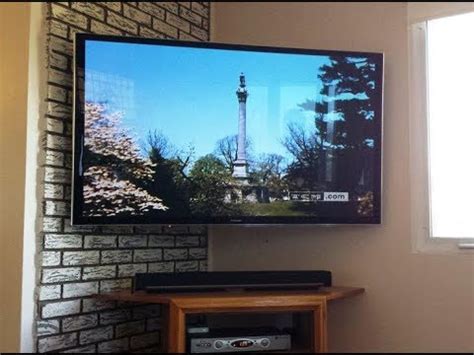 Corner Wall Mounted TV - YouTube