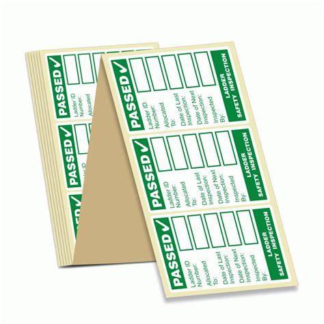 Buy Ladder Safety Inspection Labels | Ladder Inspection Stickers