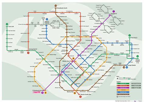 LTA Unveils Thomson-East Coast MRT Line & This Is How The New Network Map Looks Like | Great ...