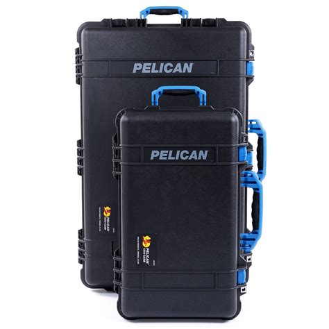 Pelican 1510 & 1650 Case Bundle, Black with Blue Handles & Latches ...