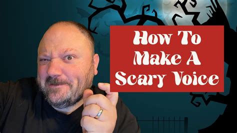 How To Make A Scary Voice - YouTube