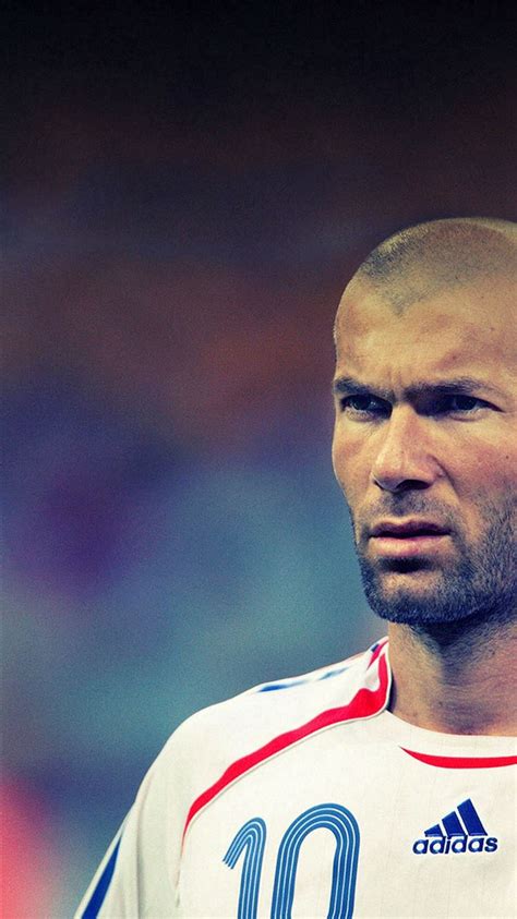 Zinedine Zidane France Football Player iPhone 8 Wallpapers Free Download