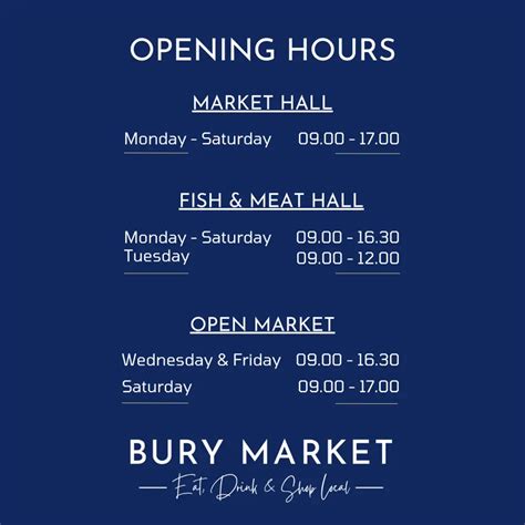 Opening Times - Bury Market