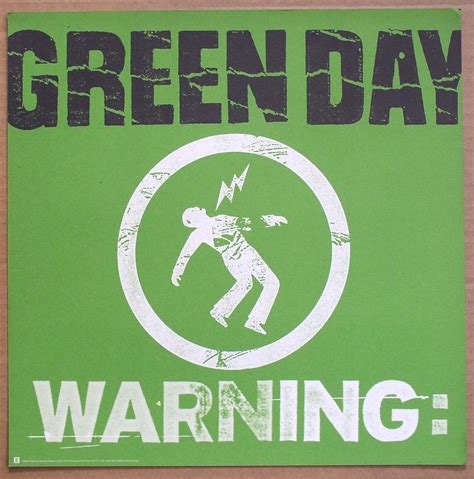 Green Day / Warning Reprise 2000 unused Promo 12″ Flat music ...