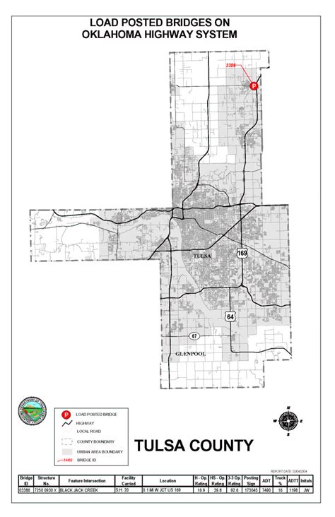 Tulsa County Map With Roads - Cherie Benedikta