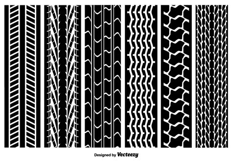 Seamless Tire Marks Vector Pack 122601 Vector Art at Vecteezy