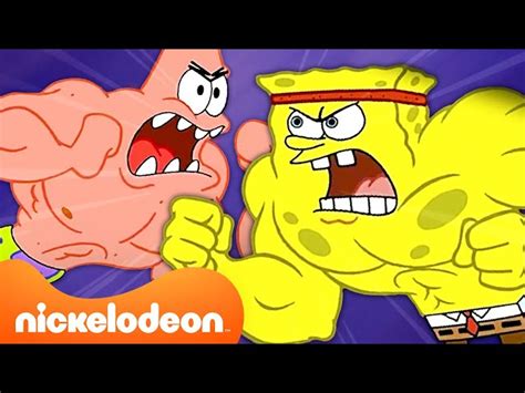 Patrick Star And Spongebob Squarepants Fighting