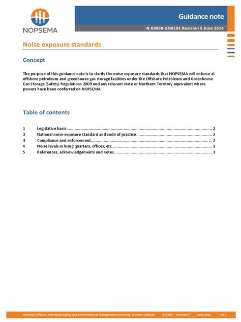 Noise Exposure Standards | PDF | Noise | Occupational Safety And Health