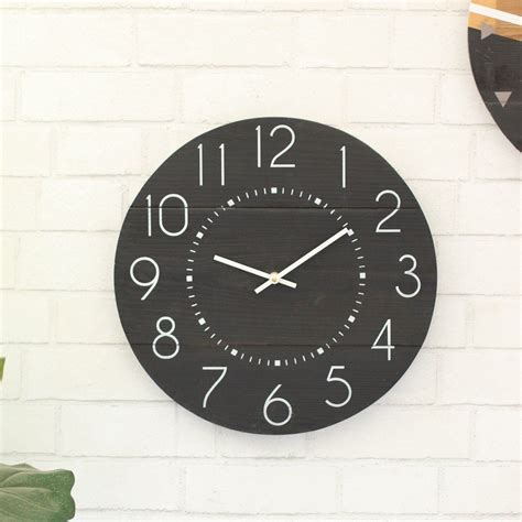 Small black clock modern minimalist modern wall clock etsy – Artofit