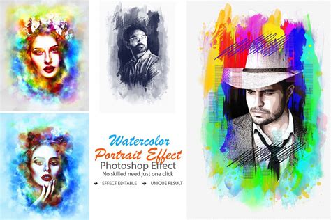 Watercolor Art Portrait Effect - FilterGrade