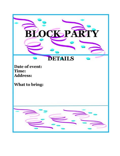 35 Eye-Catching Block Party Flyer Templates - PrintableTemplates