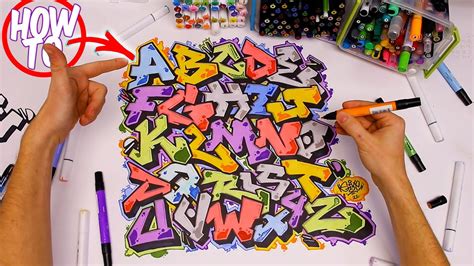 How To Draw Graffiti Letters A Z