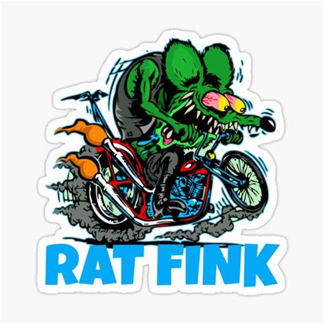 "Rat Fink " Sticker for Sale by Artspacy | Redbubble