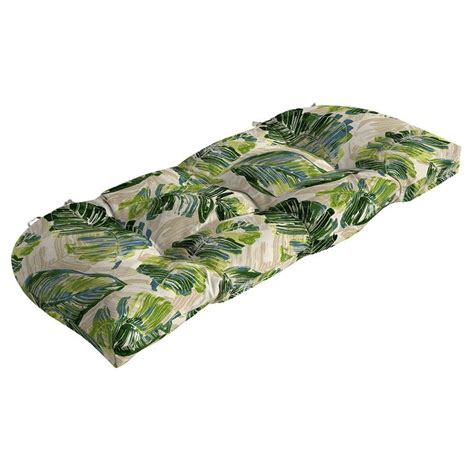 Garden Treasures 1-Piece Palm Leaf Patio Bench Cushion at Lowes.com