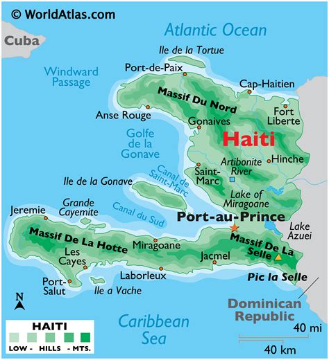 Cuba Haiti Map