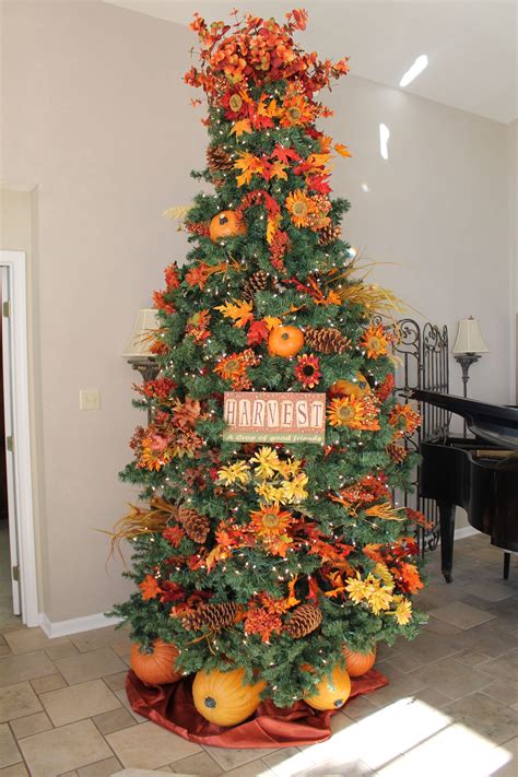 Fall Tree More Fall Christmas Tree, Fall Thanksgiving Decor, Unique Christmas Trees ...