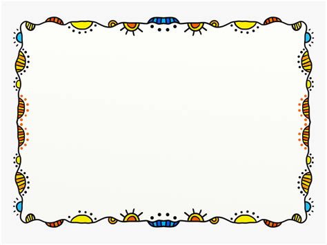 Transparent Doodle Border Png - Bingkai Lucu Png, Png Download , Transparent Png Image - PNGitem