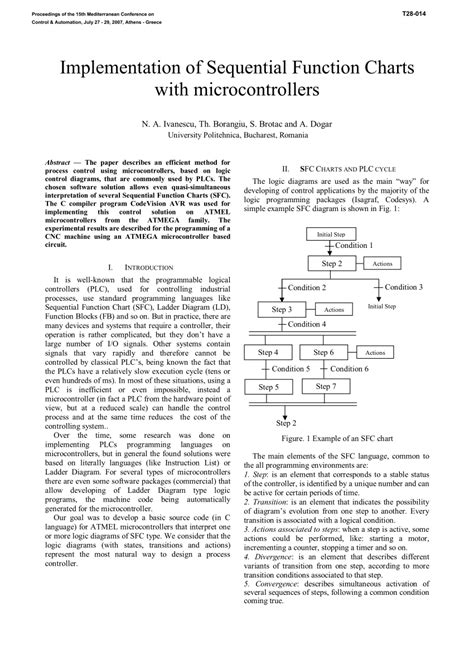 (PDF) Implementation of sequential function charts with microcontrollers