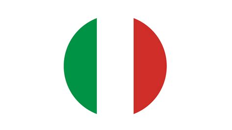 Italy flag circle, vector image and icon 7684564 Vector Art at Vecteezy