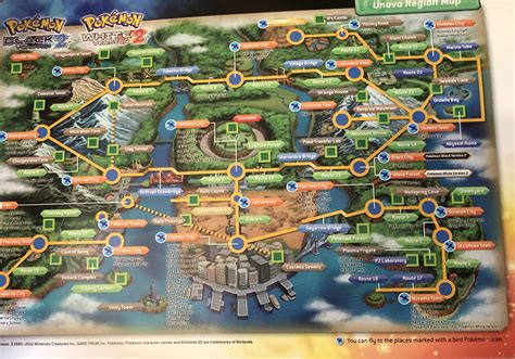 Pokemon Unova Region Map