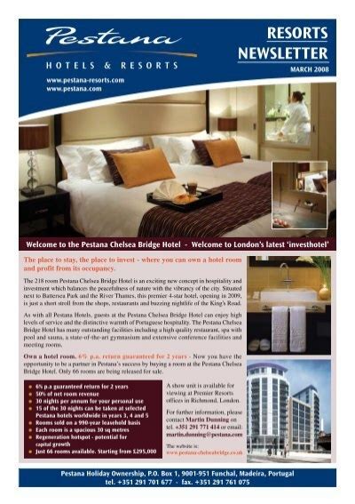 RESORTS NEWSLETTER - Pestana Vacation Club