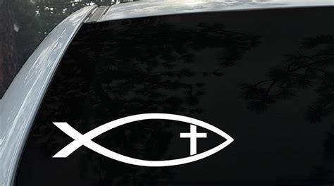 Christian Fish Symbol On Car