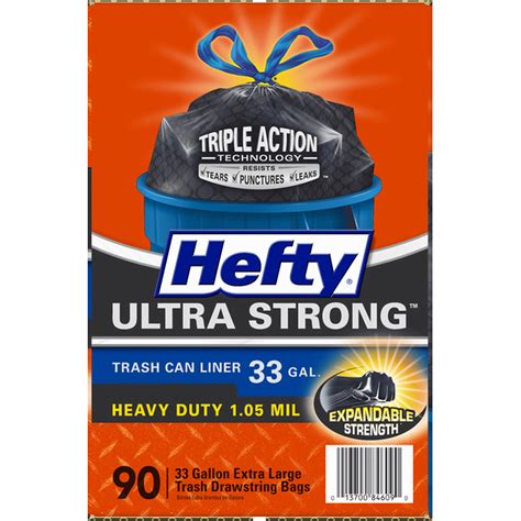 Hefty Heavy Duty Extra Large Trash Drawstring Bags (90 each) Delivery or Pickup Near Me - Instacart